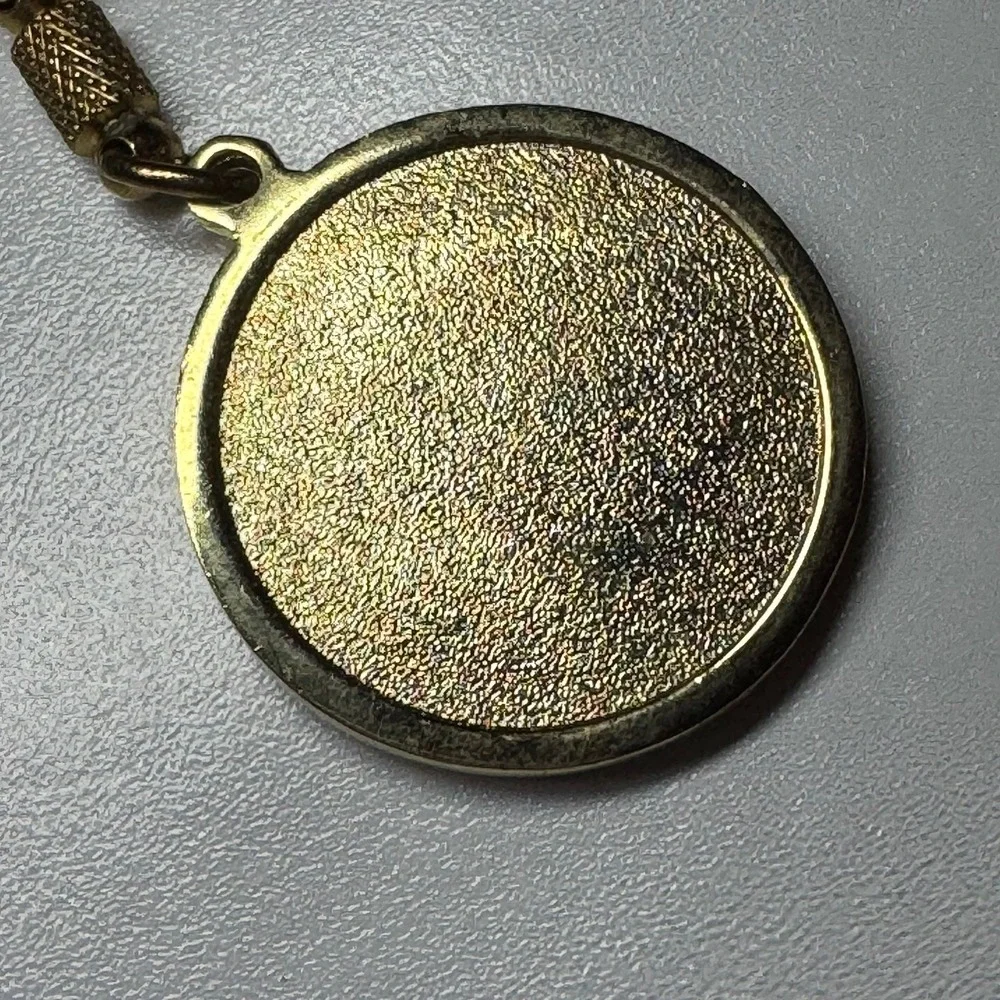 Vintage USA Eagle Keychain Gold Tone‎ Patriotic American Flag Souvenir